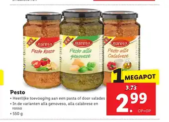 Lidl Baresa Pesto 550 g aanbieding