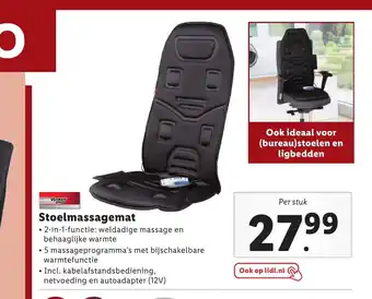 Lidl Stoelmassagemat aanbieding