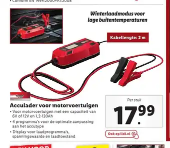 Lidl Acculader voor motorvoertuigen per stuk aanbieding