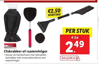 Lidl IJskrabber of raamreiniger per stuk aanbieding