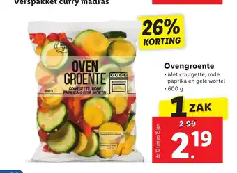 Lidl Ovengroente 600 g aanbieding