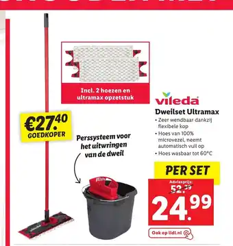 Lidl Vileda Dweilset Ultramax aanbieding