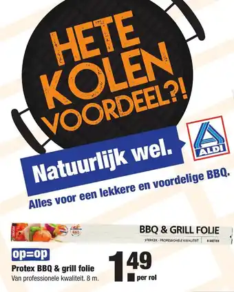 ALDI Protex BBQ & grill folie aanbieding