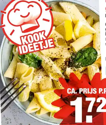 ALDI Pastasalade met gerookte zalm en spinazie aanbieding