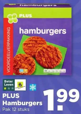 PLUS PLUS Hamburgers 12st aanbieding