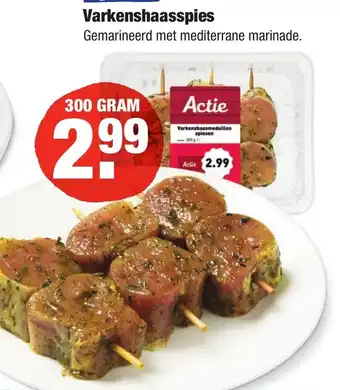 ALDI Varkenshaasspies 300 g aanbieding