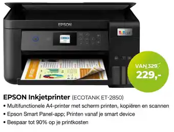 EP Beerepoot Epson inkjetprinter (ecotank et-2850) aanbieding