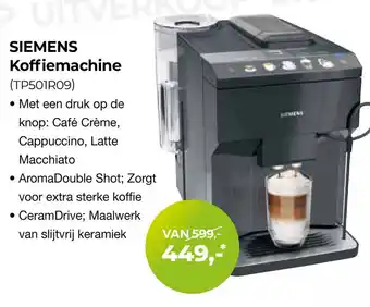 EP Beerepoot Siemens koffiemachine (tp501r09) aanbieding