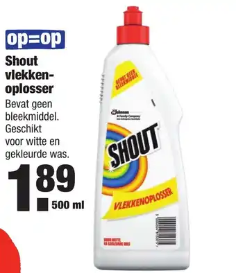 ALDI Shout vlekken-oplosser 500 ml aanbieding