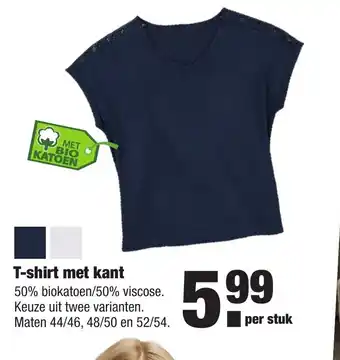 ALDI T-shirt met kant aanbieding