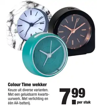 ALDI Colour Time wekker aanbieding