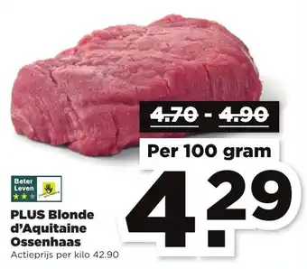 PLUS PLUS Blonde d'Aquitaine Ossenhaas 100g aanbieding