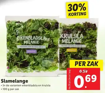 Lidl Slamelange 100g aanbieding