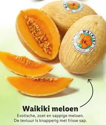 Lidl Waikiki meloen aanbieding