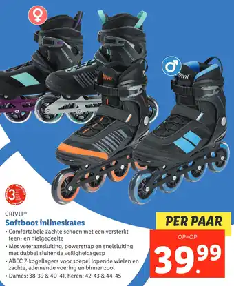 Lidl Softboot inlineskates aanbieding