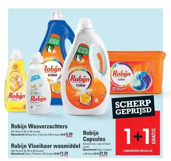 Sligro Robijn wasverzachters, robijn vloeibaar of robijn capsules aanbieding