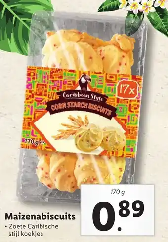 Lidl Maizenabiscuits 170g aanbieding