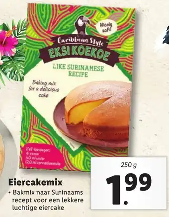 Lidl Eiercakemix 250g aanbieding