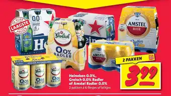 Nettorama Heineken 0.0%, grolsch 0.0% radler of amstel radler 0.0% aanbieding