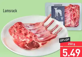 ALDI Lamsrack 250g aanbieding