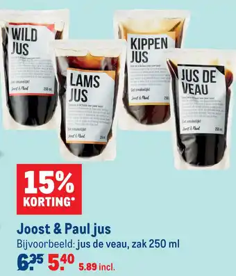 Makro Joost & paul jus aanbieding