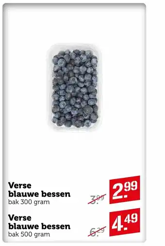 Coop Verse blauwe bessen bak 300 gram aanbieding