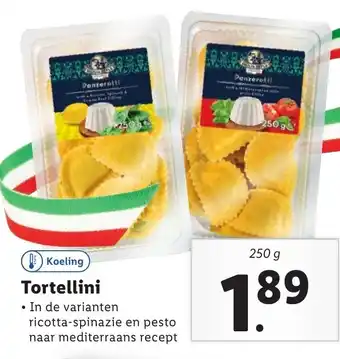 Lidl Tortellini 250g aanbieding