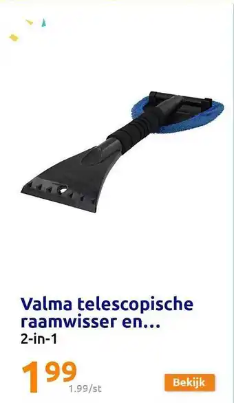 Action Valma telescopische raamwisser en... aanbieding