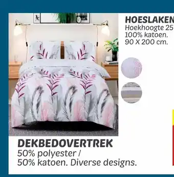 Dekamarkt Dekbedovertrek 140x200 cm aanbieding