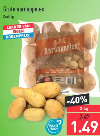 ALDI Grote aardappelen 3kg aanbieding