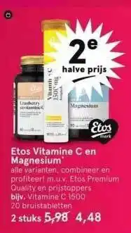 Etos Etos vitamine c en magnesium aanbieding