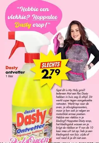 Wibra Dasty ontvetter aanbieding