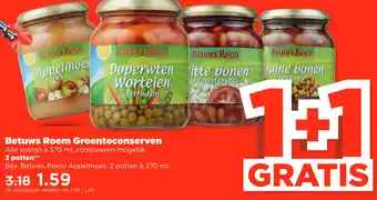 PLUS Betuws roem groenteconserven aanbieding