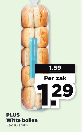 PLUS Plus witte bollen aanbieding