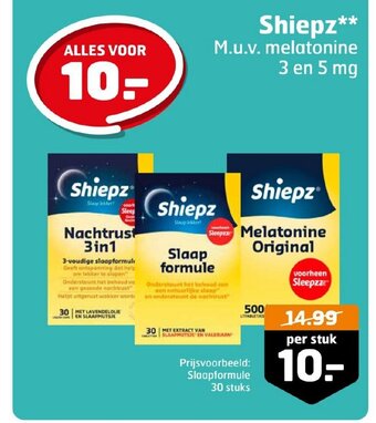 Trekpleister Shiepz aanbieding