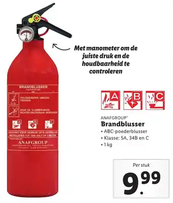 Lidl Brandblusser aanbieding