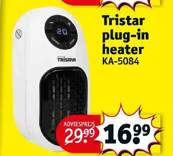 Kruidvat Tristar plug-in heater KA-5084 aanbieding