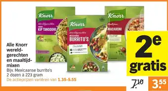 Albert Heijn Alle knorr wereldgerechten en maaltijd mixen aanbieding