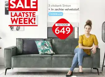 Profijt Meubel 3-zitsbank Sinton aanbieding