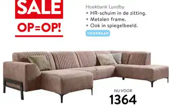 Profijt Meubel Hoekbank Lundby aanbieding
