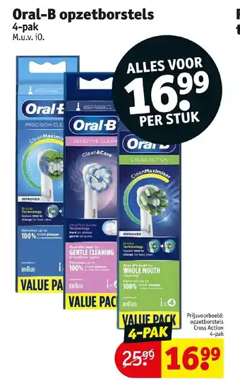 Kruidvat Oral-B opzetborstels 4-pak aanbieding