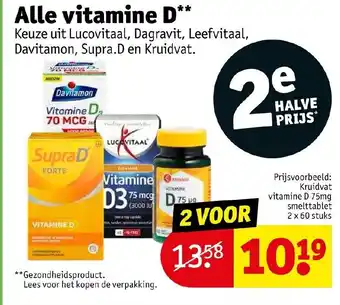 Kruidvat Alle vitamine D aanbieding