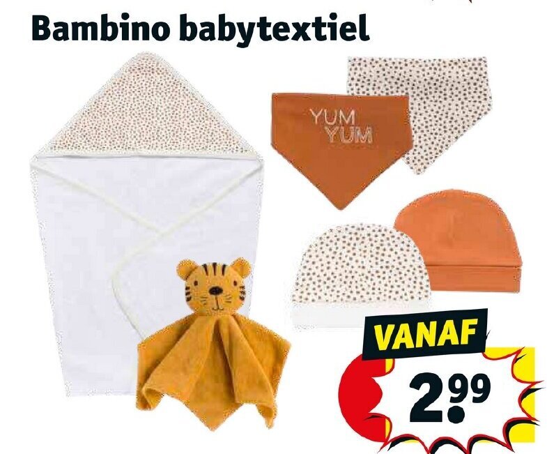 Bambino babytextiel aanbieding bij Kruidvat