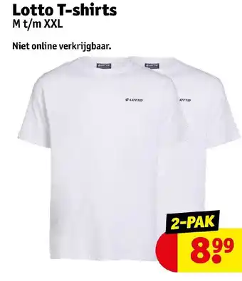 Kruidvat Lotto T-shirts M t/m XXL aanbieding