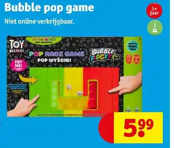 Kruidvat Bubble pop game aanbieding