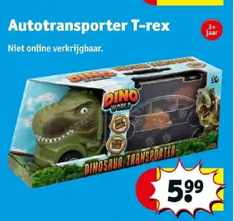 Kruidvat Autotransporter T-rex aanbieding