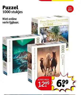 Kruidvat Puzzel 1000 stukjes aanbieding