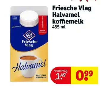 Kruidvat Friesche Vlag Halvamel koffiemelk 455ml aanbieding