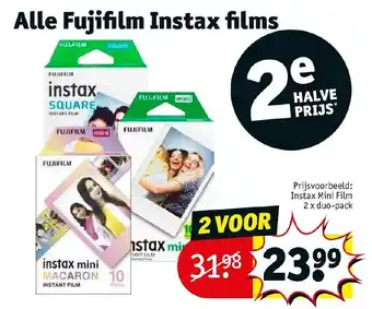 Kruidvat Alle Fujifilm Instax films aanbieding