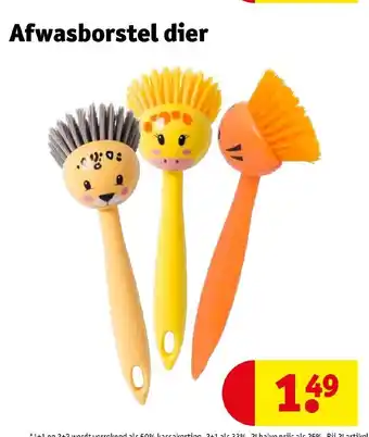 Kruidvat Afwasborstel dier aanbieding